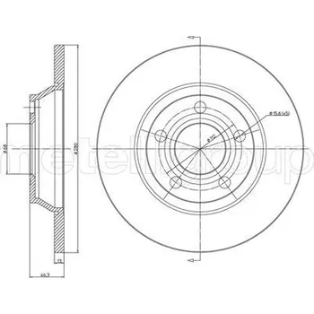 Brzdový kotouč Brzdový kotouč METELLI 23-0392C