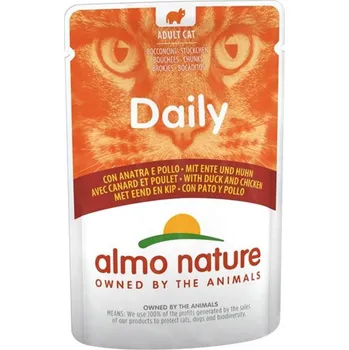 Krmivo pro kočku Kapsička ALMO NATURE Daily Menu kuře a kachna 70g