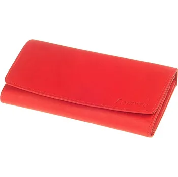 Peněženka Dámská kožená peněženka červená Loranzo No.448 (Kožené peněženky pro ženy červené)