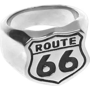 Prsten Prsten z chirurgické oceli Route 66 (dárek pro muže motorkáře)