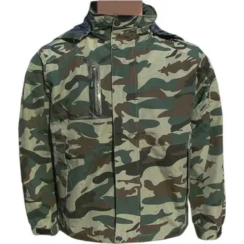 Maskáčová bunda QF camo green (nepromokavá bunda s kapucí)