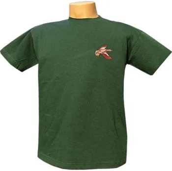 Pánské tričko Tričko lovecké s kachnou výšivka (pánské bavlněné tričko s krátkým rukávem)