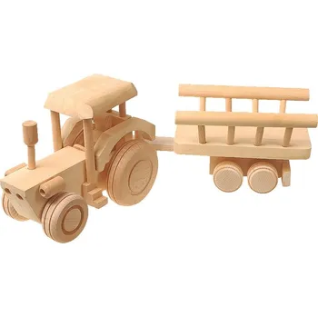 Dřevěná hračka TifanTEX Dřevěné hračky Traktor s žebřiňákem