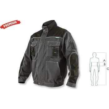 pracovní bunda Pracovní montérková bunda šedo-černá vel.XL (56) STALCO PREMIUM