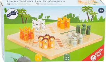 Desková hra Small Foot Člověče nezlob se pro 6 hráčů Safari