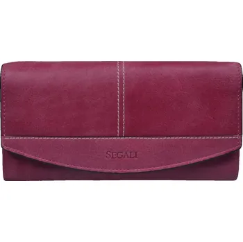 Peněženka Dámská kožená peněženka SG-7056 růžová, SEGALI
