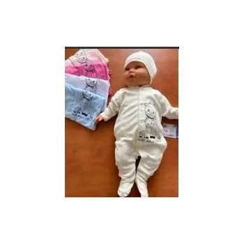 Kojenecký overall Kojenecký overal Vejnar český nápis - světle fialová - vel. 68 žirafka