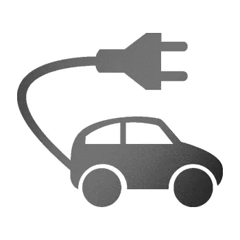 samolepka Elektro auto 002 pravá symbol zásuvka (41 - grafitová metalíza) SAMOLEPKA NA AUTO, NÁLEPKA, FÓLIE, POLEP, TUNING, VLASTNÍ TEXT, TISK, AUTOSAMOLEPKY.cz, POLEPY, OBRÁZEK, LOGO, 3D STICKERS