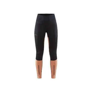 Dámské legíny CRAFT ADV Essence Wind Tights W černá s oranžovou 1909631-999716 XL; Černá spodky + DÁREK DLE VÝBĚRU!