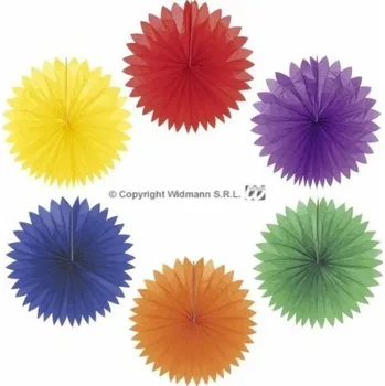 Party dekorace WIDMANN Papírová Dekorace Párty rozeta 75 cm Žlutá
