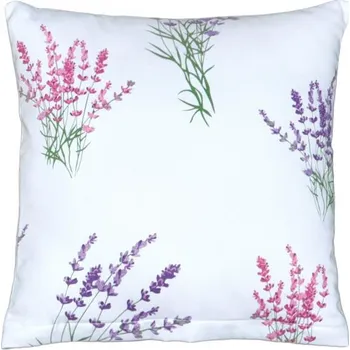 Polštář SCANquilt povlak SATÉN PLUS levandule bílofialová 40 x 40 cm