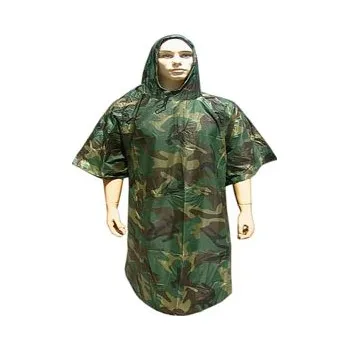 Pláštěnka Maskáčové pončo woodland (Pončo do deště s kapucí)