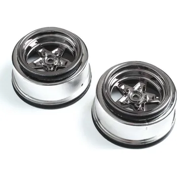 RC vybavení 1:10 Losi 22S Dragster 1969 Camaro RTR: Disk kola zadní, černý chrom (2)