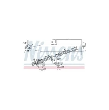 Chladič motoru Vysoušeč klimatizace NISSENS 95484
