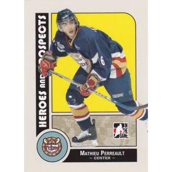 Sběratelská karetní hra řadová karta MATHIEU PERREAULT 08-09 Heroes and Prospects číslo 95