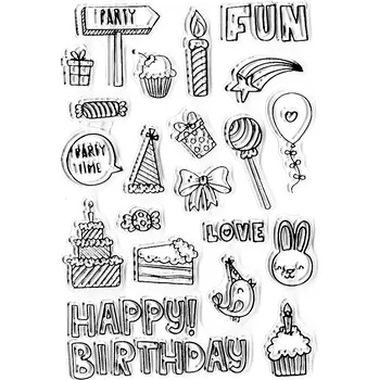 CuteArt Silikonová razítka - Narozeniny