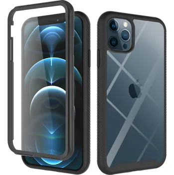 Pouzdro na mobilní telefon Pouzdro iPhone 12 Pro Max Techsuit - Defense360 Pro + ochrana obrazovky, černé