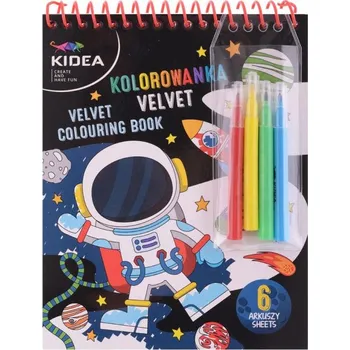 omalovánky Sametové omalovánky 6 listů, Vesmír