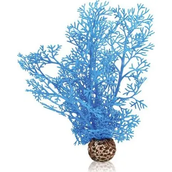 Dekorace do akvária biOrb Plastová rostlina - Sea Fan modrá 20 cm