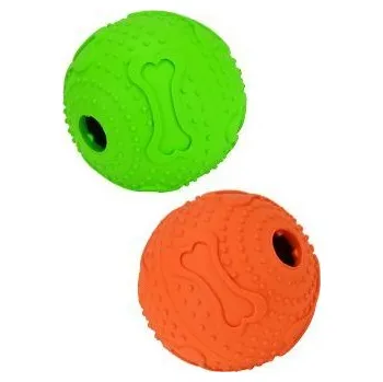 Hračka pro psa Hračka pes Míč s otvorem na krmivo 6cm TR