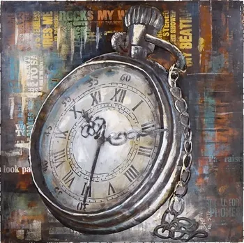 Obraz Kovový 3D obraz Time