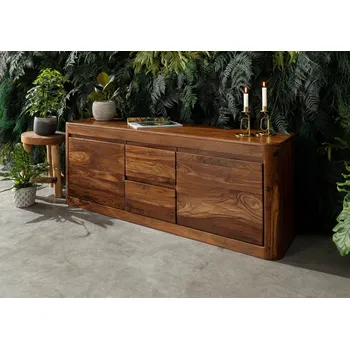 Televizní stolek MONTREAL Nízká deska Palisandr 147x58x40, ořech, voskovaná