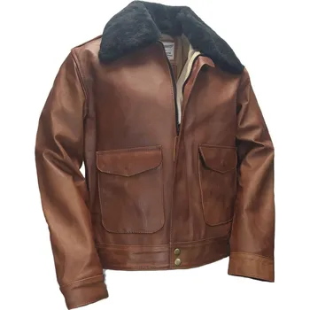 Moto bunda Kožená německá letecká bunda Lima - 2Xl