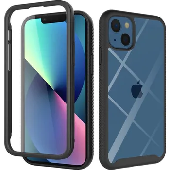Pouzdro na mobilní telefon Pouzdro iPhone 13 Techsuit - Defense360 Pro + ochrana obrazovky, černé