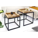 Sada odkladacích stolíkov Paxley 45 cm mango