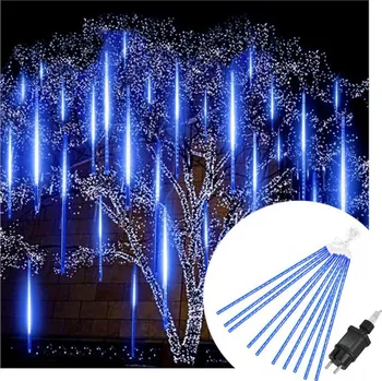 Vánoční osvětlení Springos CL1210 Meteor světelný řetěz 480 LED modrá