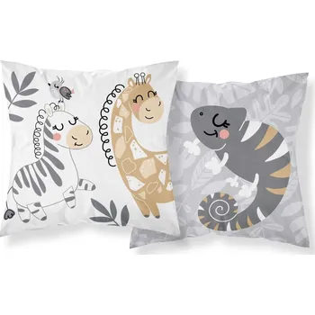 Povlak na dekorativní polštářek DETEXPOL Povlak na polštářek Zoo grey Bavlna, 40/40 cm
