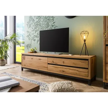 Televizní stolek TIROL TV-deska divoký dub 220x40x56, přírodní, olejovaná