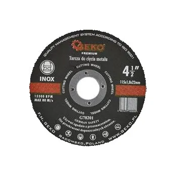 Řezný kotouč Kotouč řezný na kov, 115x1,0mm GEKO