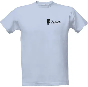 Pánská móda Tričko s potiskem Ženich - klobouk pánské