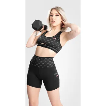 Dámská móda Dámské kompresní šortky Venum Monogram - Black/Pink Gold Velikost: S
