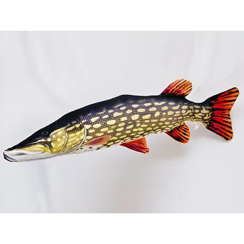 Dekorativní polštářek Štika obecná 80 cm