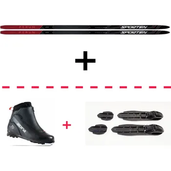 Běžecké lyžování Sporten Perun PRO skin W + Alpina T+ set 190 červená
