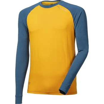 Pánské tričko Triko dlouhé pánské Progress NDR coffee, petrol/kari Velikost: XXL