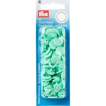 plastové patentky PRYM mátová 30ks