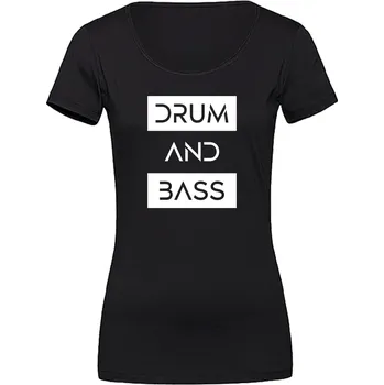 Dámské tričko DNBMARKET.CZ Dámské tričko černé |DNB Floors 3 Velikost: M