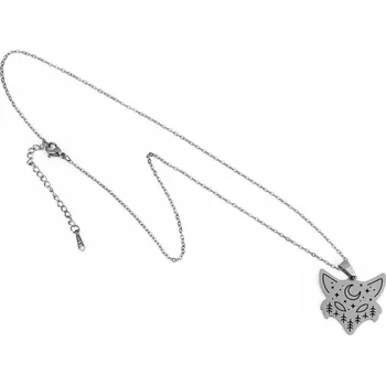 Řetízek Náhrdelník Liška - Stříbrná barva