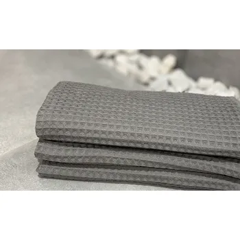 Osuška Vaflová osuška do sauny 90 x 150 cm 420g/m2, středně šedá