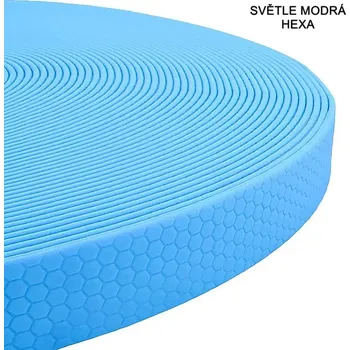Vodítko pro psa RAK-Brno Stopovačka odlehčená 10 mm Hexa - světle modrá Délka: 10 m