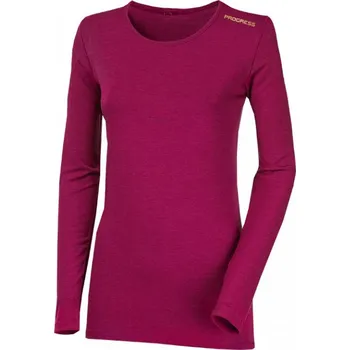 Triko dlouhé dámské Progress TDRZ coffee, fuchsie Velikost: S