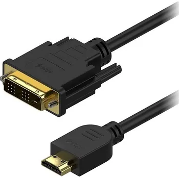Datový kabel AlzaPower DVI-D to HDMI Single Link 2m černý