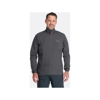 Pánská softshellová bunda Rab Borealis Tour Jacket graphene XL; Šedá bunda + DÁREK DLE VÝBĚRU!