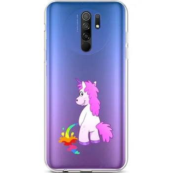 Pouzdro na mobilní telefon Kryt Xiaomi Redmi 9 silikon Rude Unicorn (obal neboli pouzdro na Xiaomi Redmi 9)