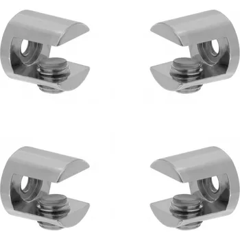 Onpira Pozinkovaný držák skla 4-10 mm [4ks] Síla skla: 6-10 mm