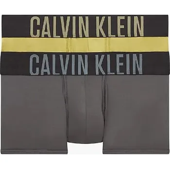 Boxerky Boxerky 2 pack NB2599A 6HH šedá/khaki - Calvin Klein khaki-šedá XL