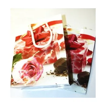 Dárková taška Dárková taška růže - 2838 (Dárková taška květinová)